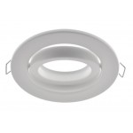 Foco basculante empotrar Acero 103mm, para Lámpara GU10/MR16, Blanco, Níquel ó Negro